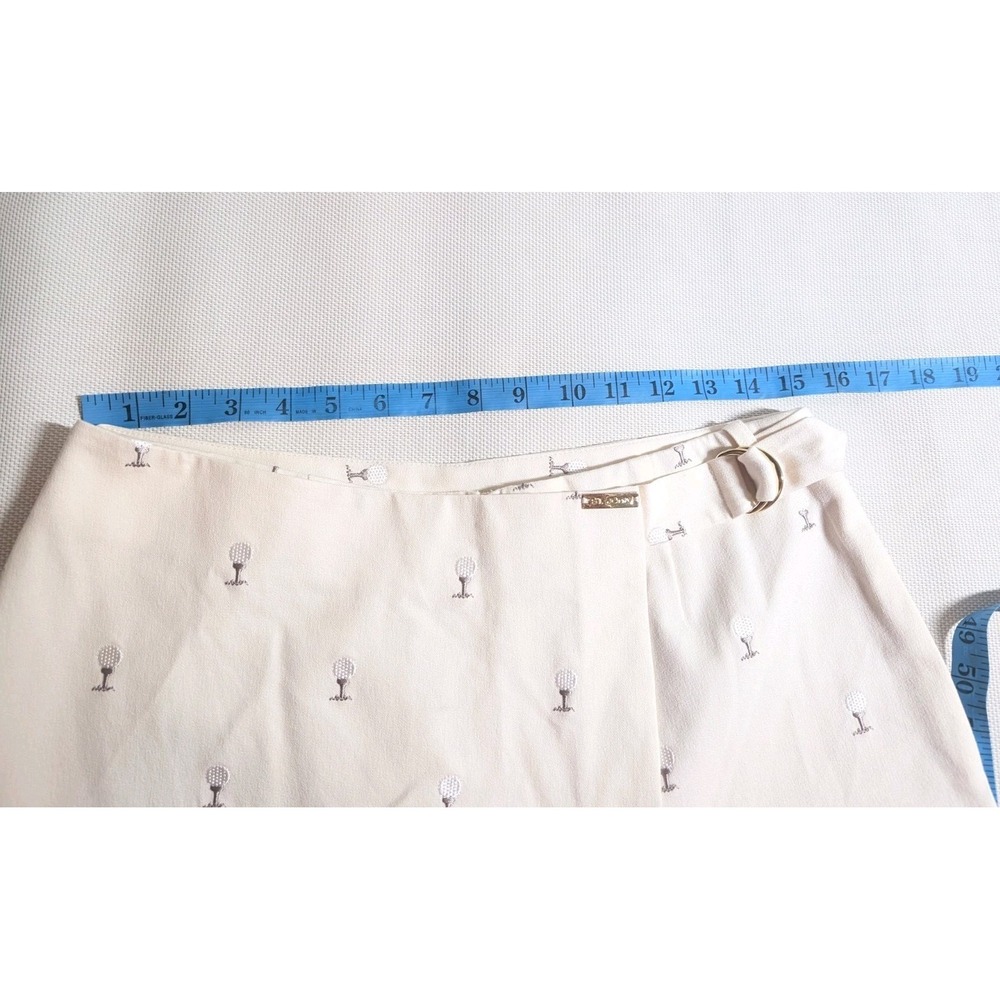 VTG St John Sport Skirt Skort Women Sz 10 Golf Embroidery Buckle Pockets - Picture 6 of 11